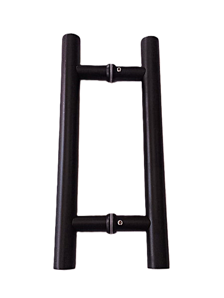 Tirador de 8 Pulgadas Negro Mate en Acero Inoxidable 304