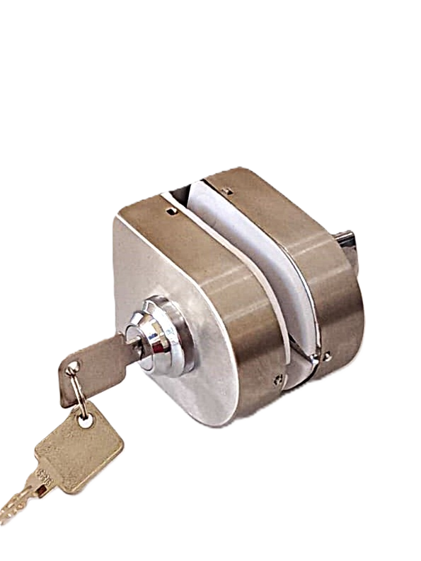 Cerradura Muro Vidrio Para Puertas Slider LLave Mariposa