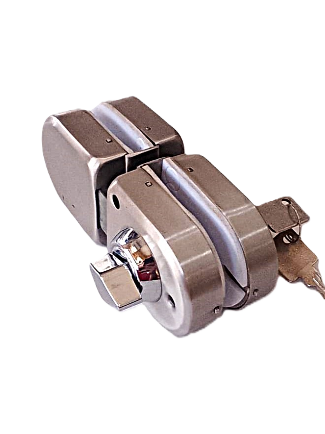 Cerradura Vidrio Vidrio Para Puertas Slider LLave Mariposa