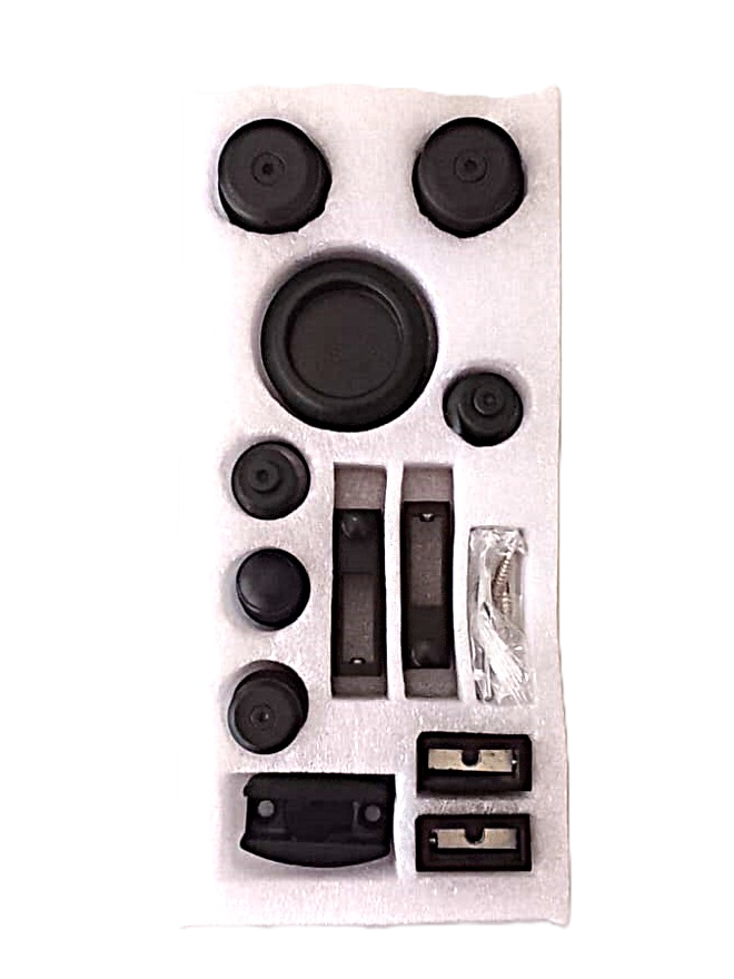 Herraje De Slider Para Riel rectangular Negro 304