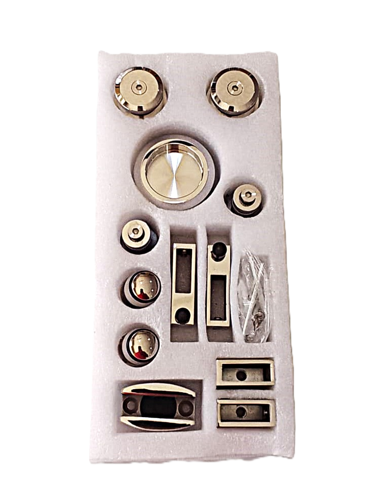 Herraje De Slider Para Riel rectangular Negro 304