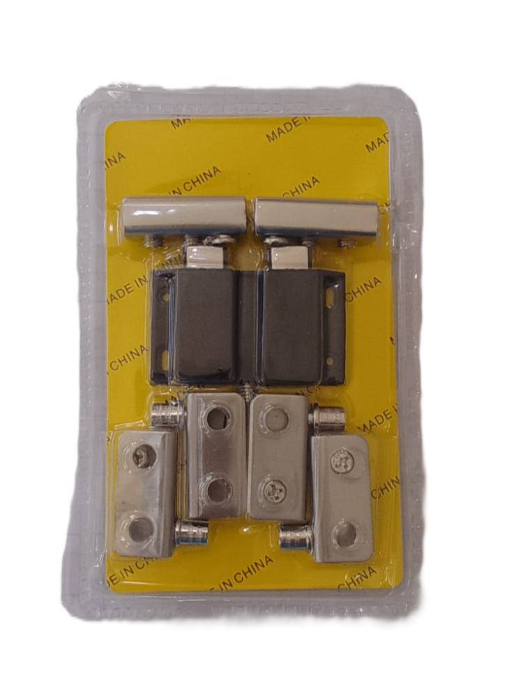 Juego De Bizagras de Pivot Con Tope Magnetico para Vidrio de 1/4