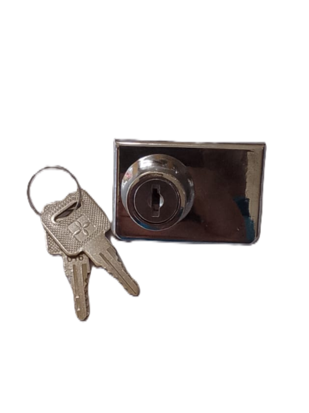 Llavin de Vitrina de Una hoja Para Vidrio de 1/4 